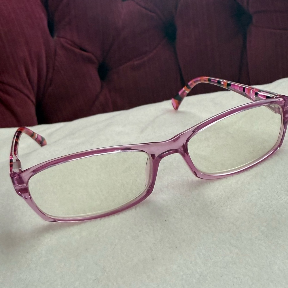 Pink Patterned Eyeglasses - Picture 13 of 15